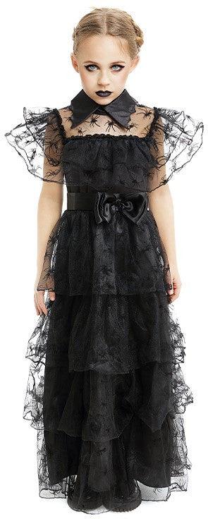 Disfraz de Miércoles Addams Baile para Niña Miércoles Addams Partilandia